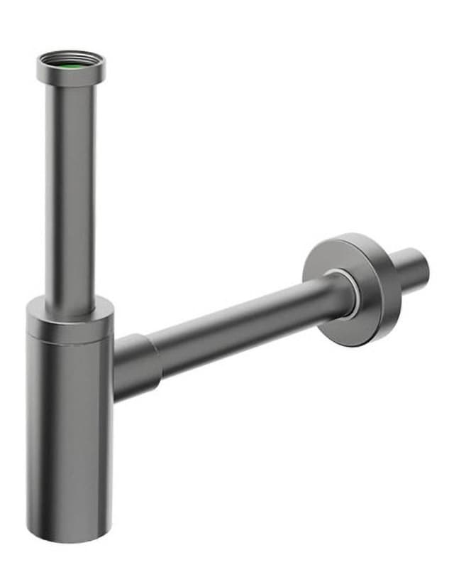 INOXMATER syfon umywalkowy, stal nierdzewna mat/gun metal