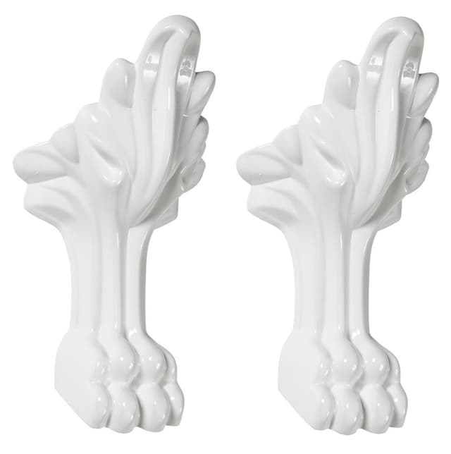 RETRO krótkie nóżki podporowe, 2 szt., biały mat