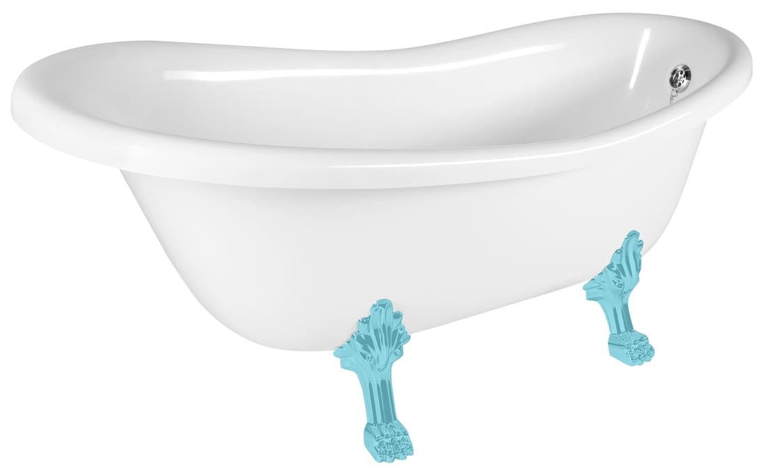 RETRO wanna wolnostojąca 157x76,5x73cm, biała