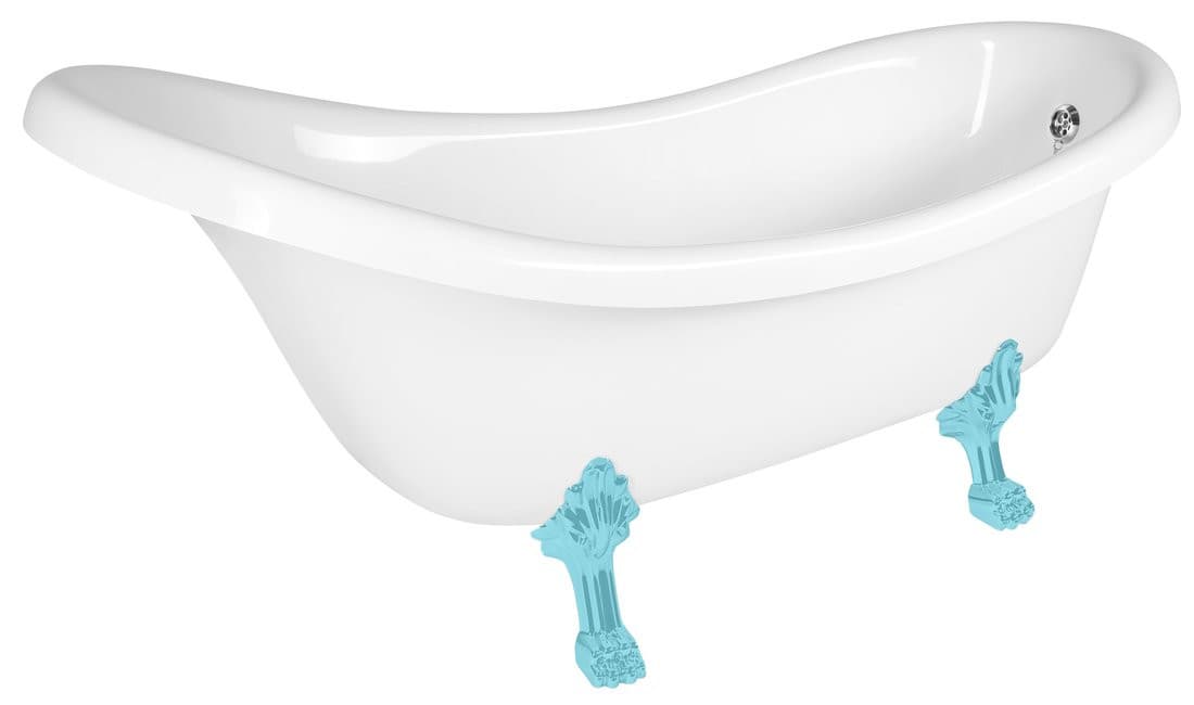 RETRO wanna wolnostojąca 174,5x82x80,5cm, biała