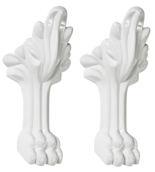 RETRO długie nóżki podporowe, 2 szt., biały mat