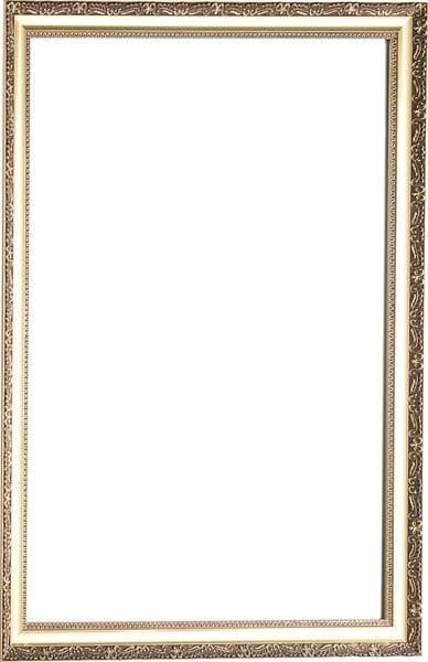BOHEMIA lustro w drewnianej ramie 686x886mm złote