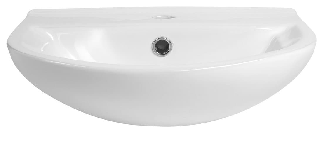 SPIRAL umywalka ceramiczna 43x35cm, biały