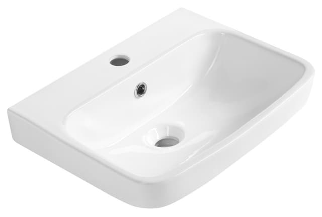 VIBRANT umywalka ceramiczna 46x33cm, biały