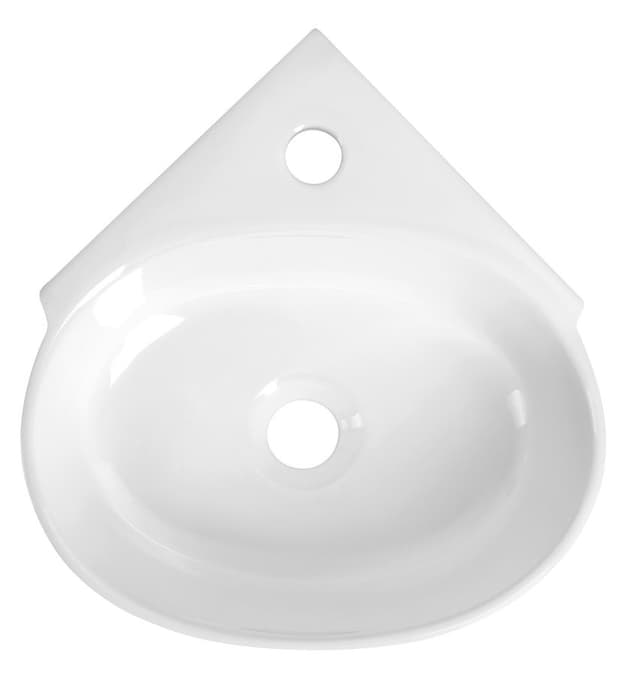ECKERT umywalka ceramiczna narożna 36x36cm, biały
