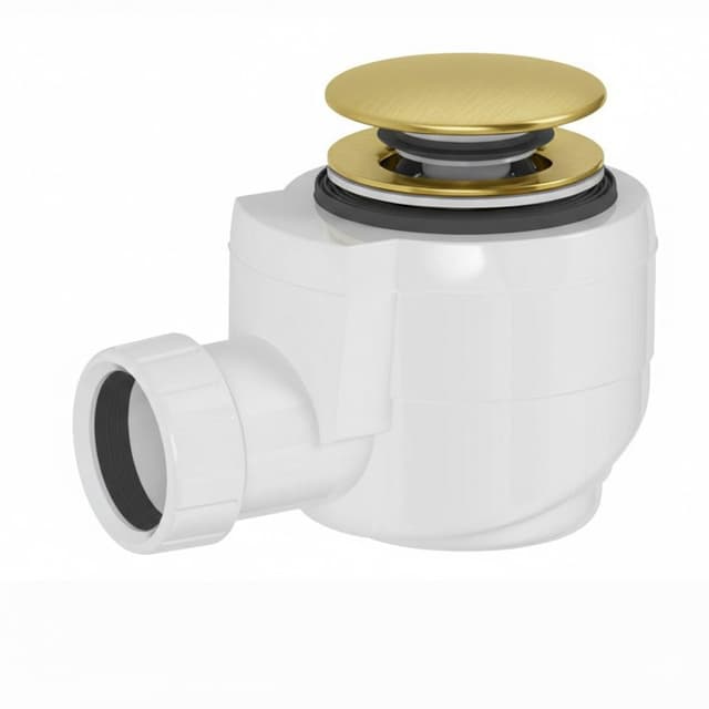 Odpływ wannowy DN40, klik-klak, złoto mat