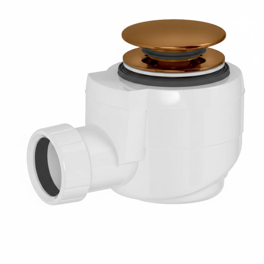 Odpływ wannowy DN40, klik-klak, miedź mat