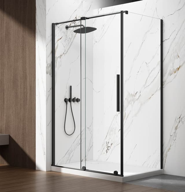 SPIRIT BLACK kabina prysznicowa 1100x800mm wariant L/P