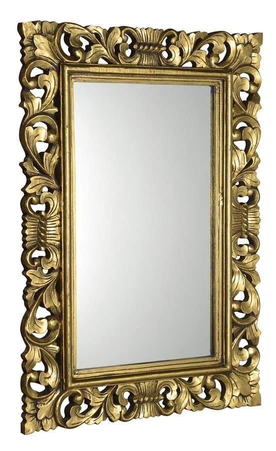 SCULE lustro w ramie 70x100 cm złoto Antique