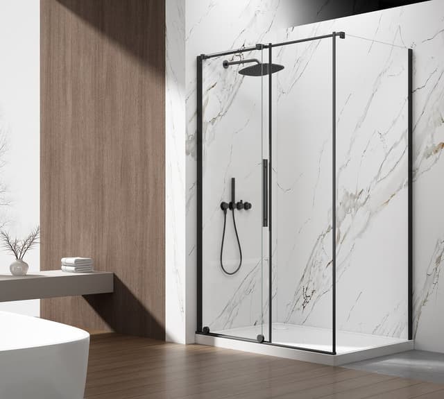 SPIRIT BLACK kabina prysznicowa 1600x800mm wariant L/P