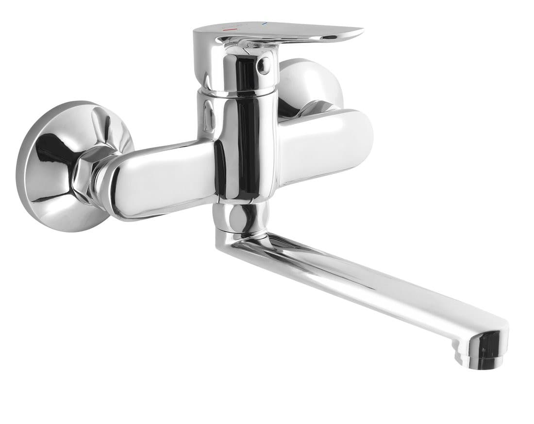 LOTTA bateria ścienna, uchwyt płaski 160mm, chrom