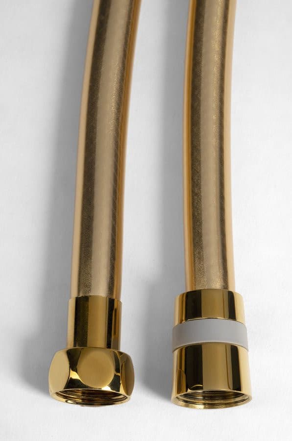 SOFTLEX wąż prysznicowy plastikowy, 150cm, jasne złoto mat