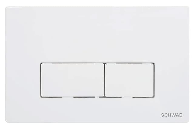 SCHWAB PLUTO przycisk spłuczki, 247x160 mm, biały połysk