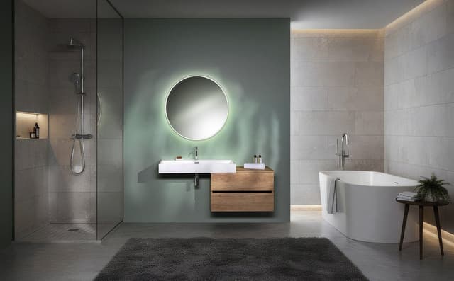 VELUR okrągłe lustro z podświetleniem LED średnica 60cm