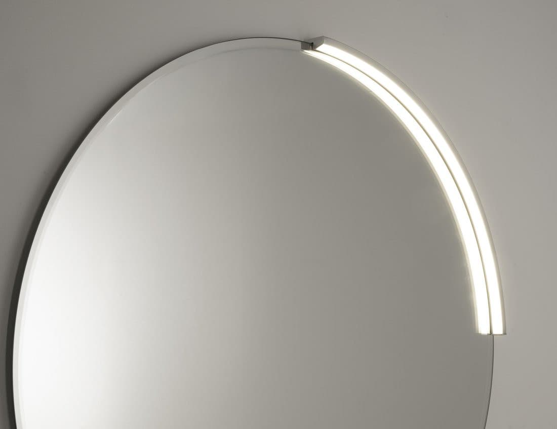 MOON LED oświetlenie 7,5W, 230V, 502x12x22mm, R350mm, chrom