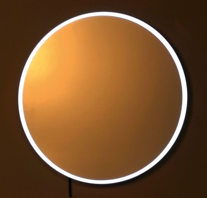 FLOAT lustro LED okrągłe 60 cm białe