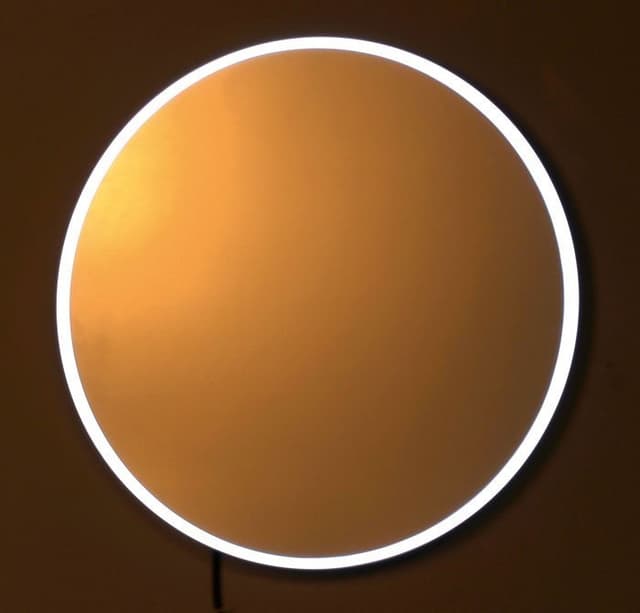 FLOAT lustro LED okrągłe 60 cm białe