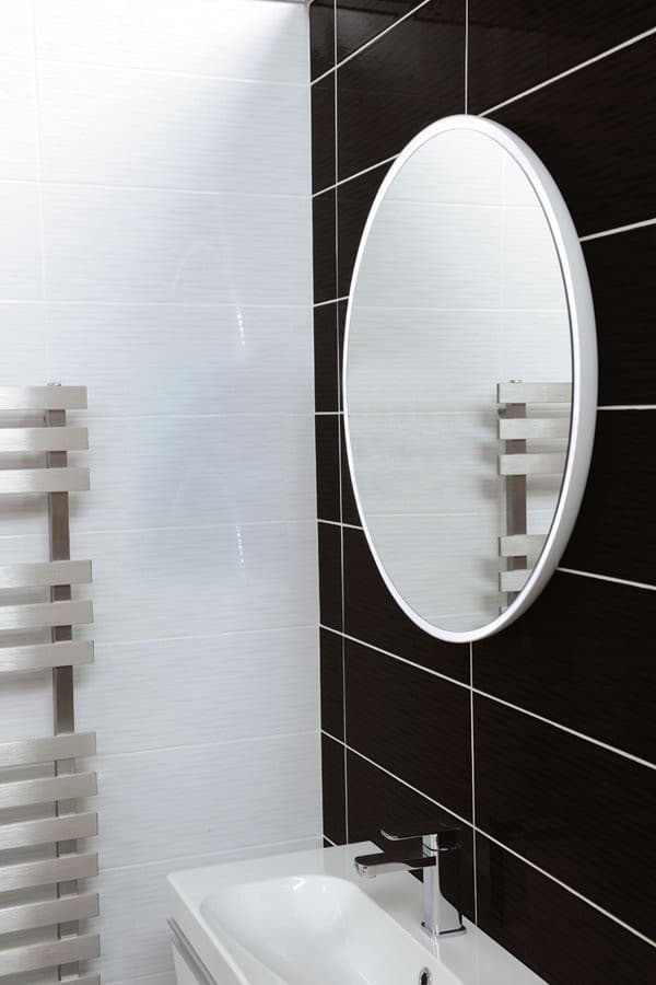FLOAT lustro LED okrągłe 60 cm białe