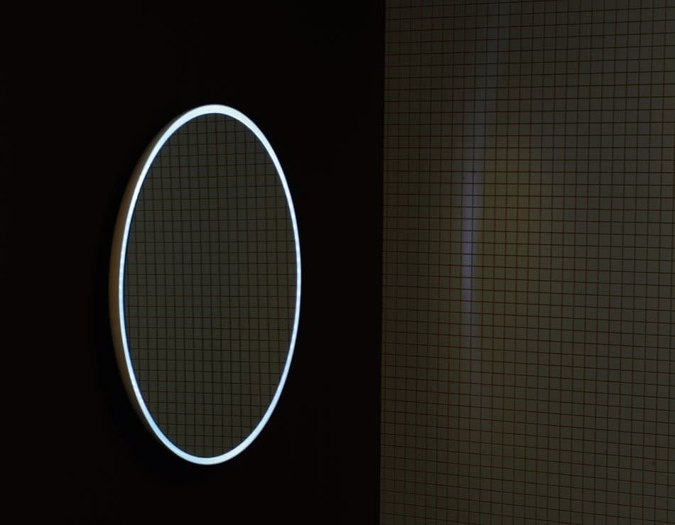 FLOAT lustro LED z oświetleniem, 74 cm, białe