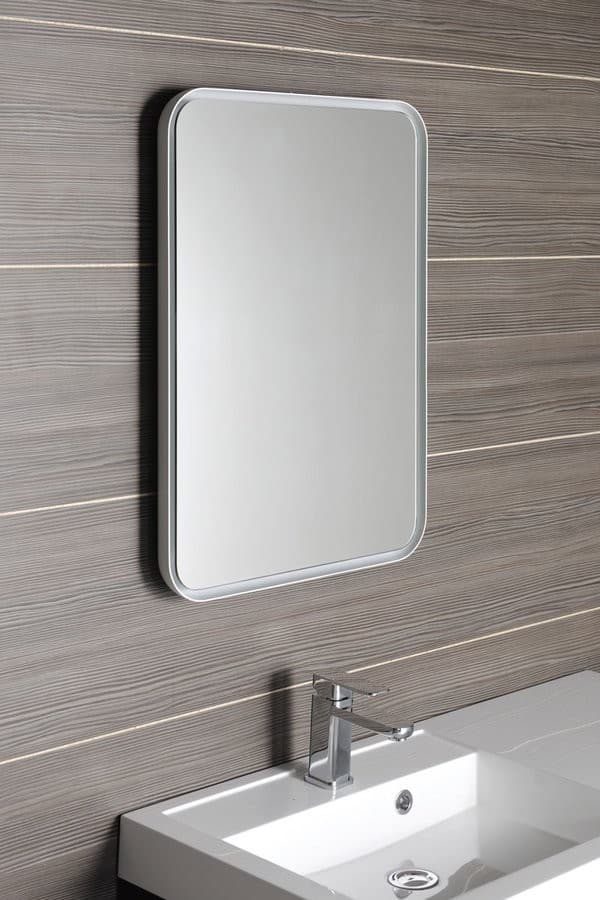 FLOAT lustro LED 50x70 cm z białym oświetleniem