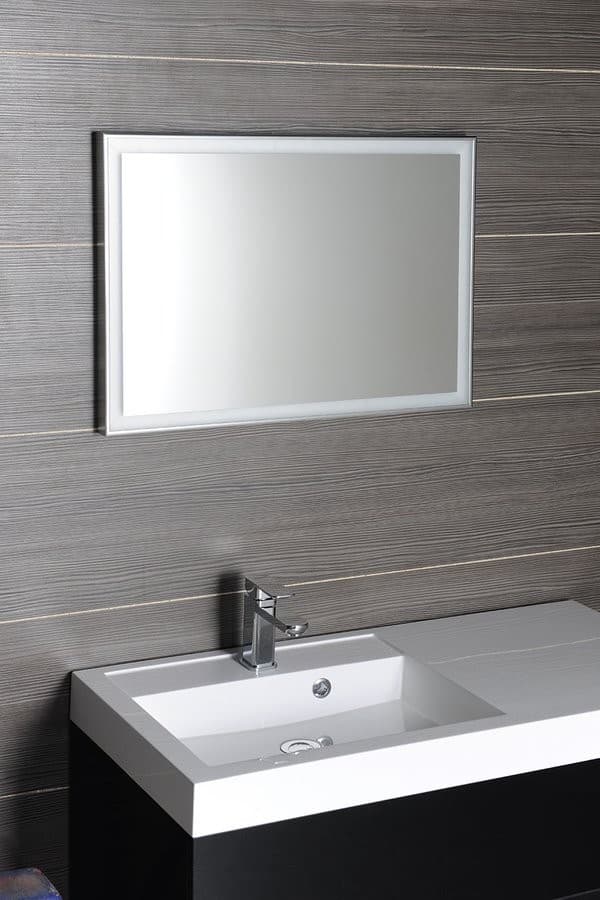 LUMINAR lustro LED z ramą 900x500mm chromowane