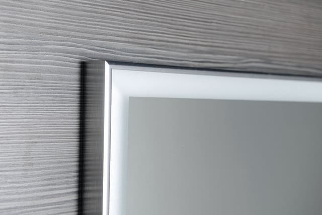 LUMINAR lustro LED z ramą 900x500mm chromowane