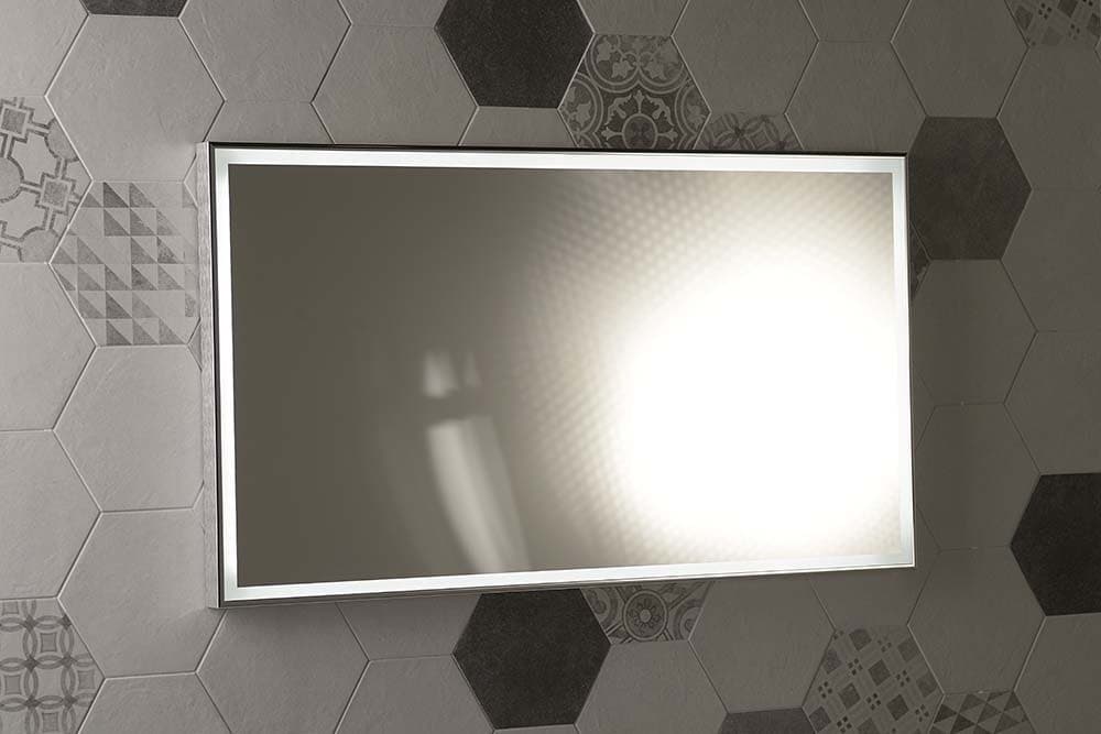 LUMINAR lustro LED z ramą 900x500mm chromowane