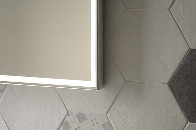 LUMINAR lustro LED z ramą 900x500mm chromowane