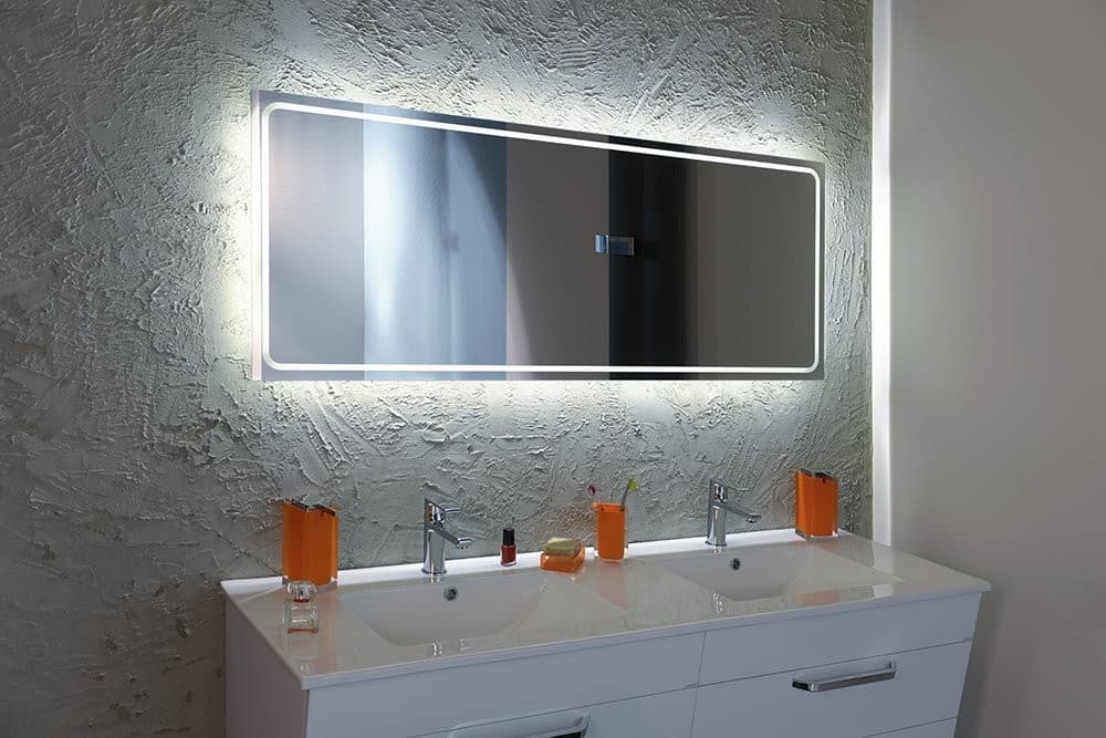 GEMINI II lustro LED 140x55 cm z podświetleniem