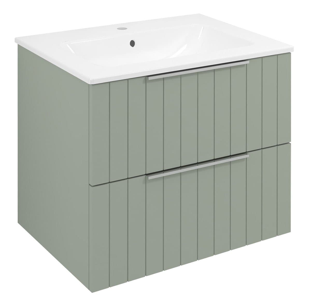 CIRASA STRIP szafka pod umywalkę 59,2x52x46cm, verde
