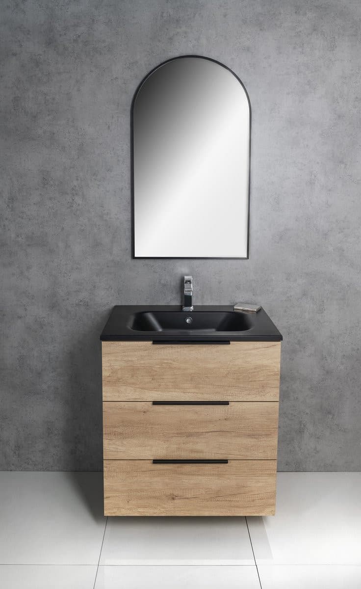 CIRASA szafka pod umywalkę 59,2x75x46cm, 3 szuflada , dąb cuneo