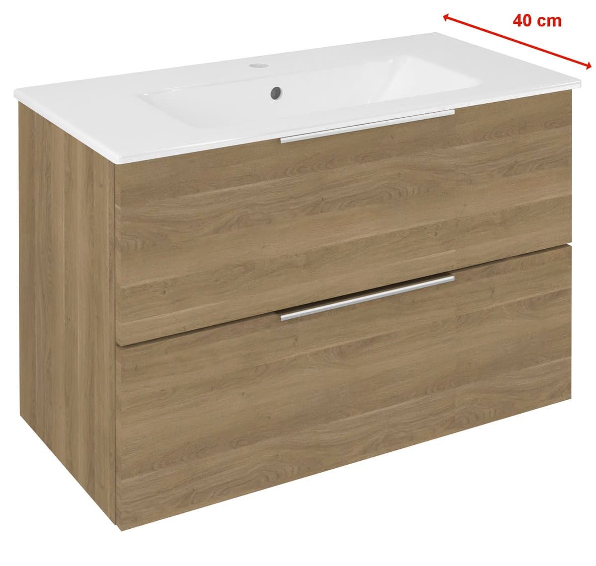 CIRASA szafka pod umywalkę 78x54x39cm, dąb cuneo