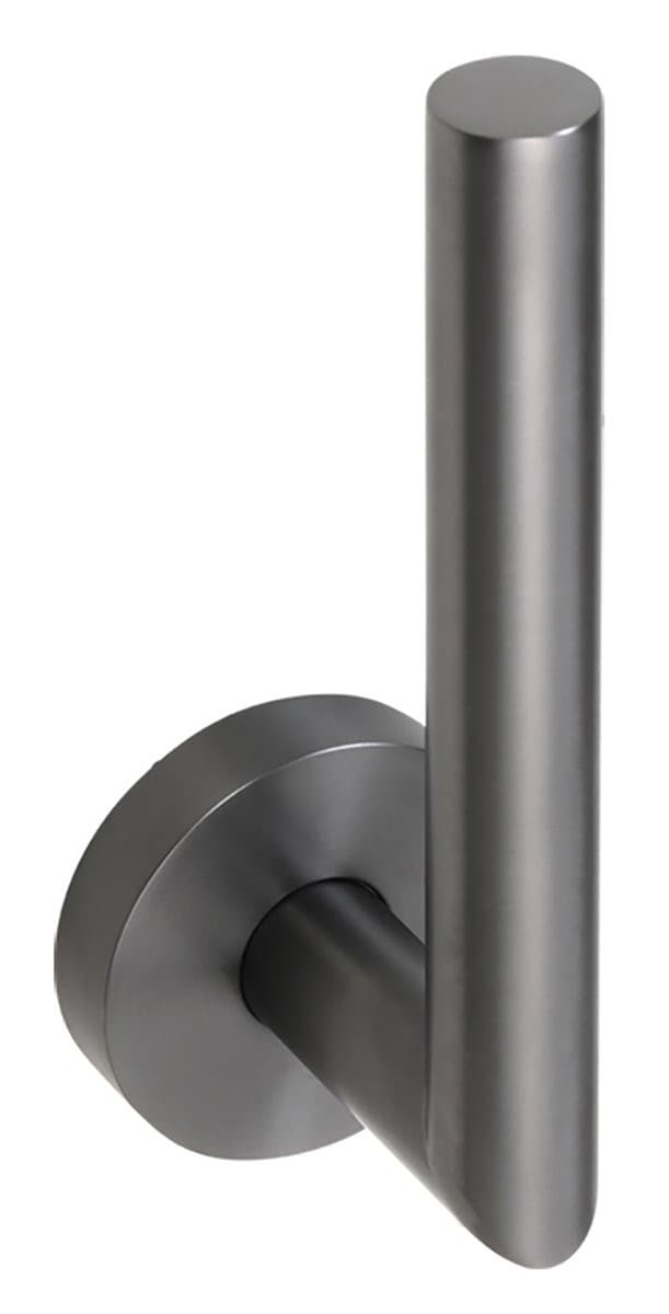 X-ROUND GUN METAL wieszak na papier toaletowy, gun metal
