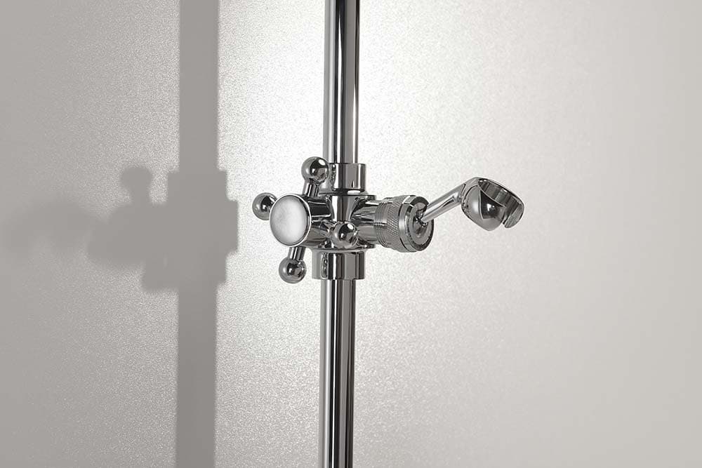 ANTEA drążek prysznicowy z suwakiem 570mm chrom