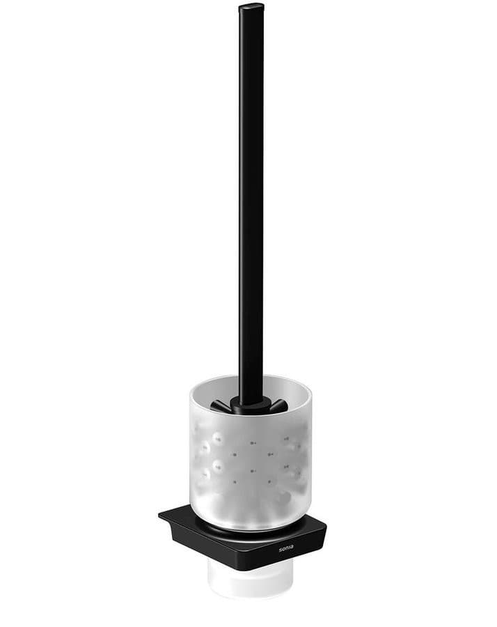 Zen Black naścienna szczotka WC