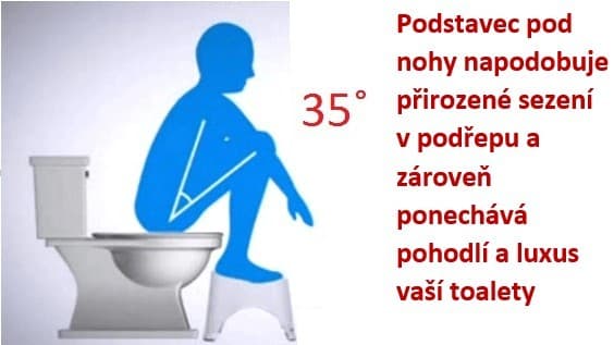 Podstawka do toalety, biała