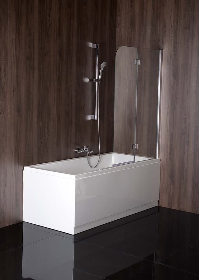 RENDE parawan wannowy 970mm, szkło czyste, Antidrop