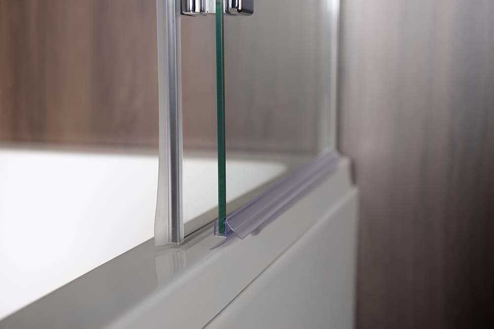 RENDE parawan wannowy 970mm, szkło czyste, Antidrop