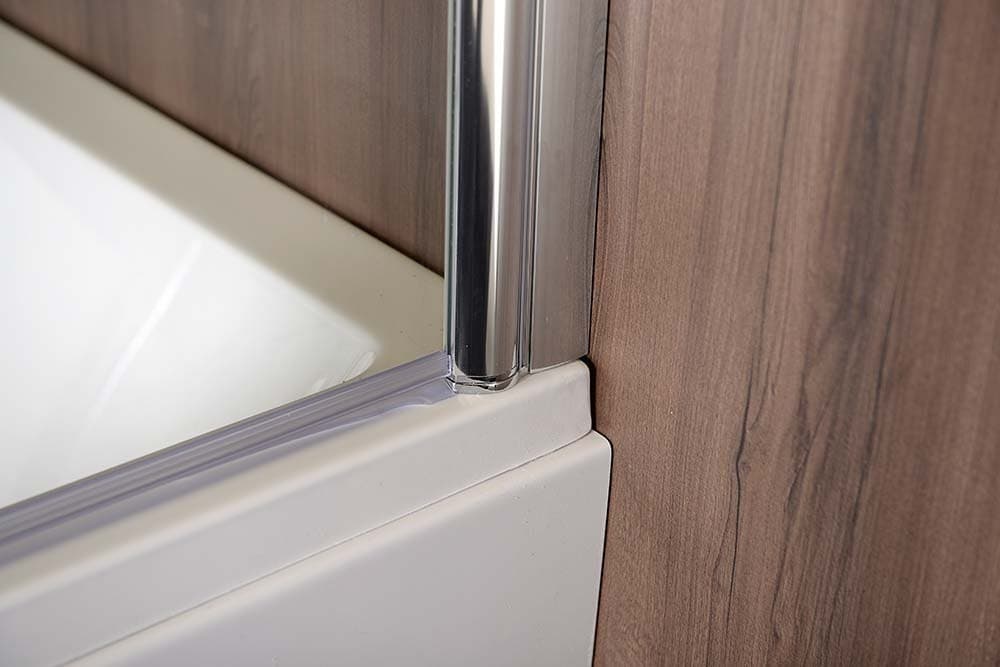 SPERA 75 parawan wannowy 750mm, bezramowy z Antidrop