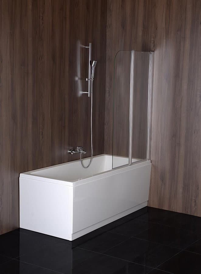 RUIZ parawan wannowy 900mm, szkło bezramowe