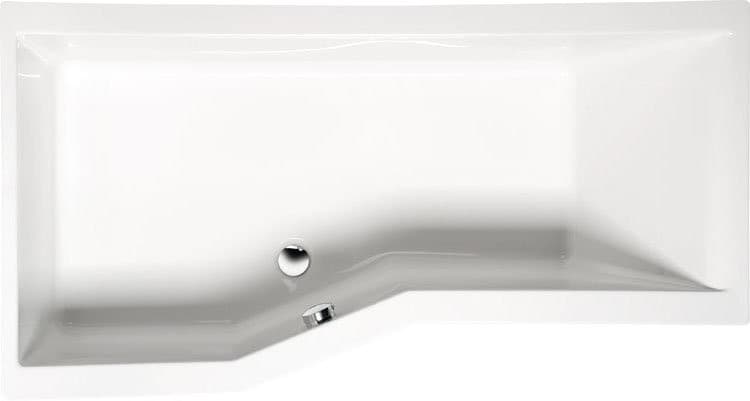 VERSYS L asymetryczna wanna 160x85 cm, lewa, biała