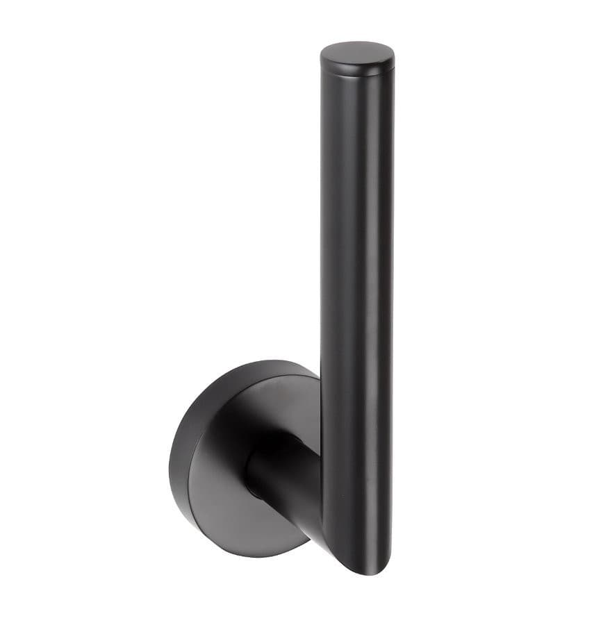 X-ROUND BLACK wieszak na papier toaletowy, czarny