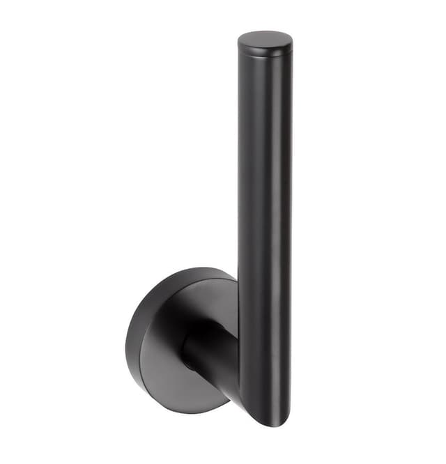 X-ROUND BLACK wieszak na papier toaletowy, czarny