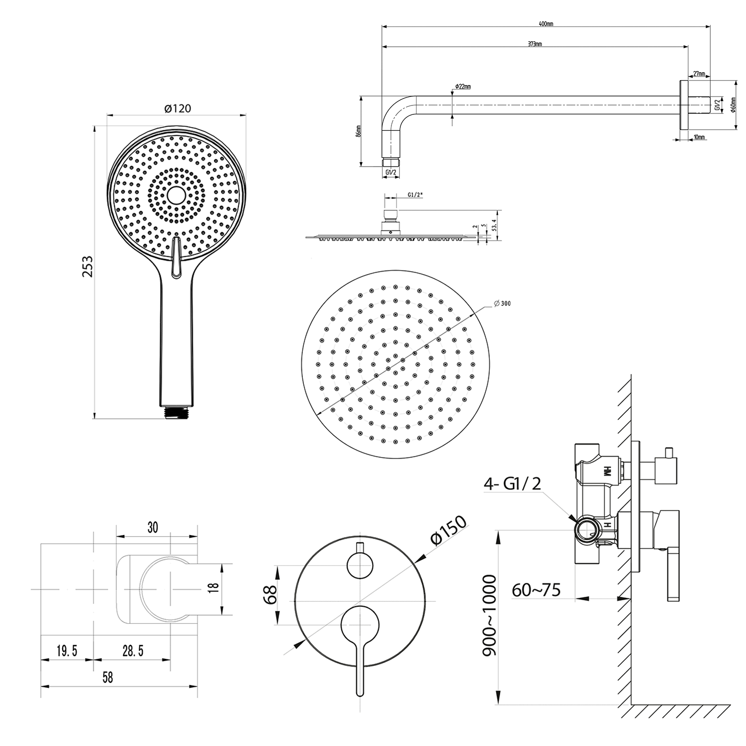 AF042B-01 Rysunek techniczny