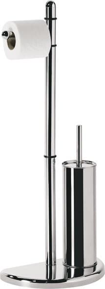 HIBISCUS Stojan z uchwytem na papier toaletowy i szczotkę WC, chrom
