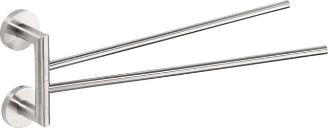 X-STEEL obrotowy wieszak na ręczniki podwójny, stal nierdzewna