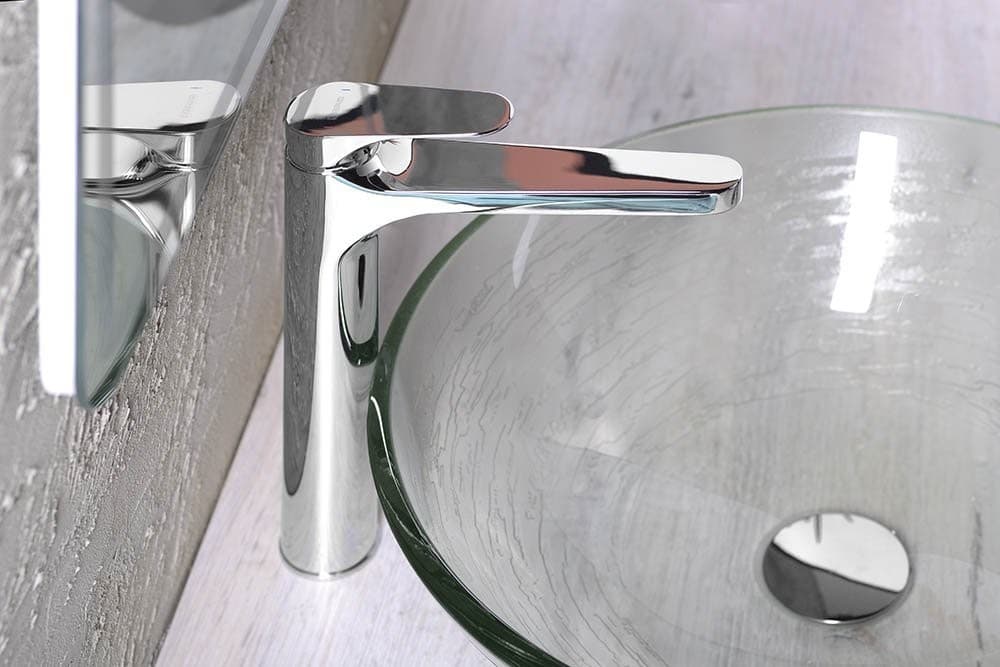 CORNELI wysoka bateria umywalkowa z wylewką 180 mm