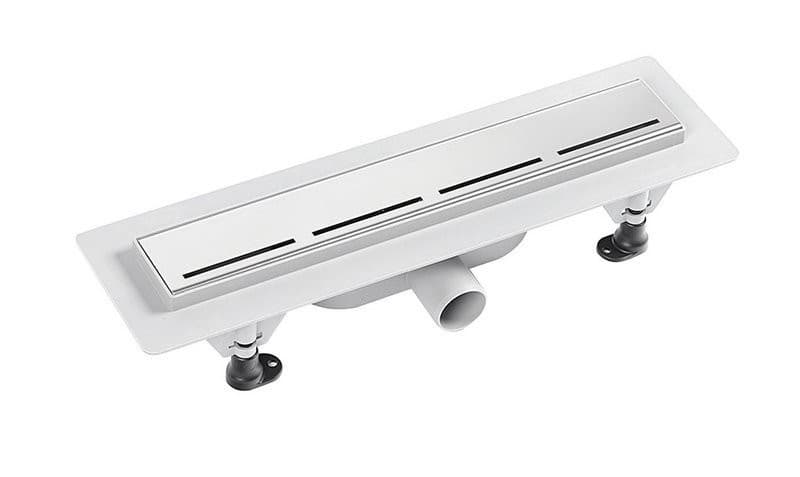 ROAD odpływ liniowy plastikowy z rusztem ze stali nierdzewnej 455x123 mm