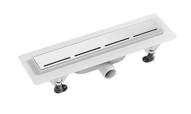 ROAD odpływ liniowy plastikowy z rusztem ze stali nierdzewnej 455x123 mm