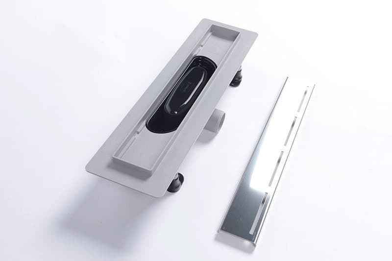 ROAD odpływ liniowy plastikowy z rusztem ze stali nierdzewnej 455x123 mm